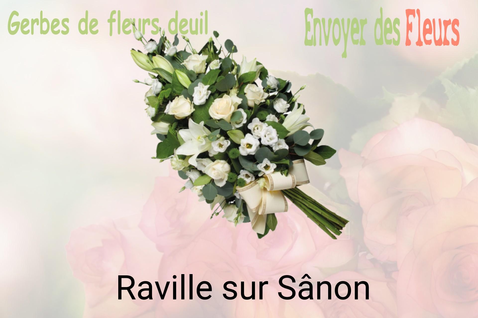 Gerbe de fleurs de deuil livrée à Raville-sur-Sânon